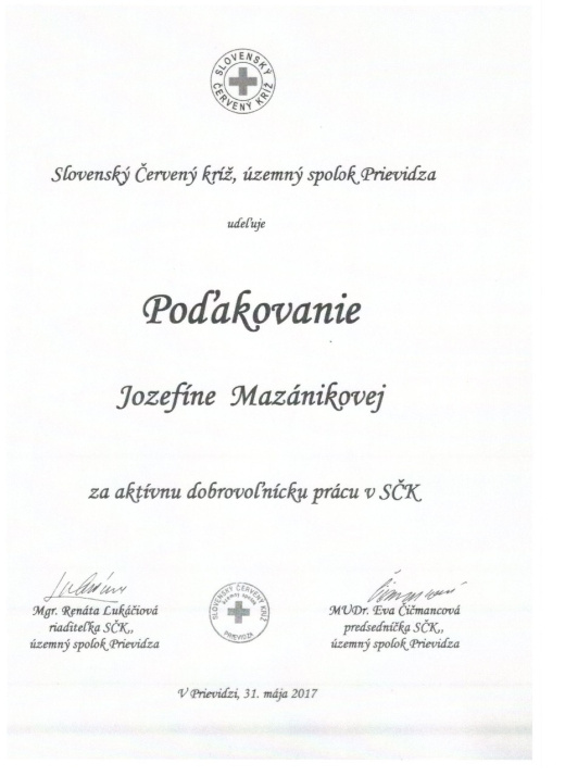 poďakovanie